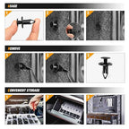 240PCS Bumper Retainer Clips Car Plastic Rivets Fasteners Push Retainer Kit 12 Popular Sizes Auto Push Pin Rivets Set -Door Trim Panel Fender Clips for GM Ford Toyota Honda Chrysler