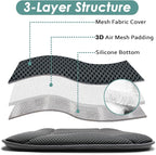 Car Seat Cushion for Driving, Breathable 3D Air Mesh, Non-Slip Bottom, Comfort Car Seat Protector, Car Seat Pad Also Works with Truck and Office Chair Home