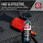 Adam's Rubber Mat & Liner Cleaner 16oz - Floor Mat Cleaner Restores Rubber, Plastic & Vinyl Mats For Car Detailing, Alos Works On Truck Bed Cargo Liners, Trunk Mat Accessories & More