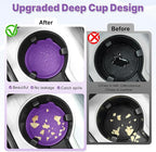Car Cup Holder Coaster, Silicone Cup Holder Insert, Universal Non-Slip Cup Holders, Car Accessories Interior for Women and Man 4 Pack Light Purple