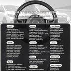 Steering Wheel Cover 15.25-16 inch, Non-Slip Car Wheel Protector for F-150 Tundra Range Rover, Non-Folding Packaging, Microfiber Leather, Black