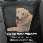 Waterproof Dog Car Hammock for Back Seat with Door Protection, Black | Odorless Material, Soft-Padded, Fits for SUVs & Sedans