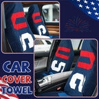 2 Pack Car Seat Towel Covers Athletic Running Towel Performance Microfiber Post Workout Sweat Washable Cover Non Slip for Seat Outdoor Sport (USA)