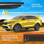 Extra Durable Window Deflectors Tape-On Window Visors Rain Guards Fit for Kia Sorento 2016-2020, Sun Visors, Wind Vent for Shades, Exterior Car Accessories - 4pcs. AG0087