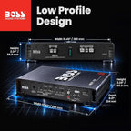 R1100M Monoblock Car Amplifier - 1100 High Output, 2-8 Ohm Stable, Low/High Level Inputs, Low Pass Crossover, MOSFET Power Supply