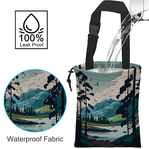 Car Trash Can Waterproof Garbage Bag Hanging for Car Back Seat