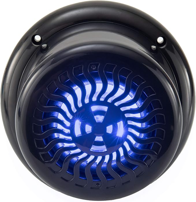 RV Flush Mount Speaker | Exterior 5.25" Black Wavy Blue LED | Waterproof (5 Pack)