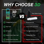 3D Eraser Gel Water Spot Remover – Acidic Gel Formula for Hard Water Spots & Mineral Deposits – Safe for Paint, Glass, Chrome, Plastic & Metal - 16 oz