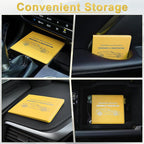 Car Organizer, 2-Pack Glove Box Documents Holder, Yellow, Waterproof, Classic Style, Space Theme, Unisex-Adults, Vehicle Owners, Drivers