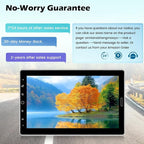 10.1 inch Single Din Touchscreen Radio 10 inch Car Stereo with Wireless Carplay Support AM FM Radio/YouTube Video/Bluetooth/Car Play/Android Auto + Backup Camera + Mic