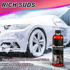 High Foam Car Wash Soap, pH Balanced Car Shampoo for Foam Cannon, Blaster Gun & Bucket - Auto Detailing Shampoo Super Suds Safe on Wax, Sealant, Ceramic, and Clear Coat Finishes-500ml/17fl.oz