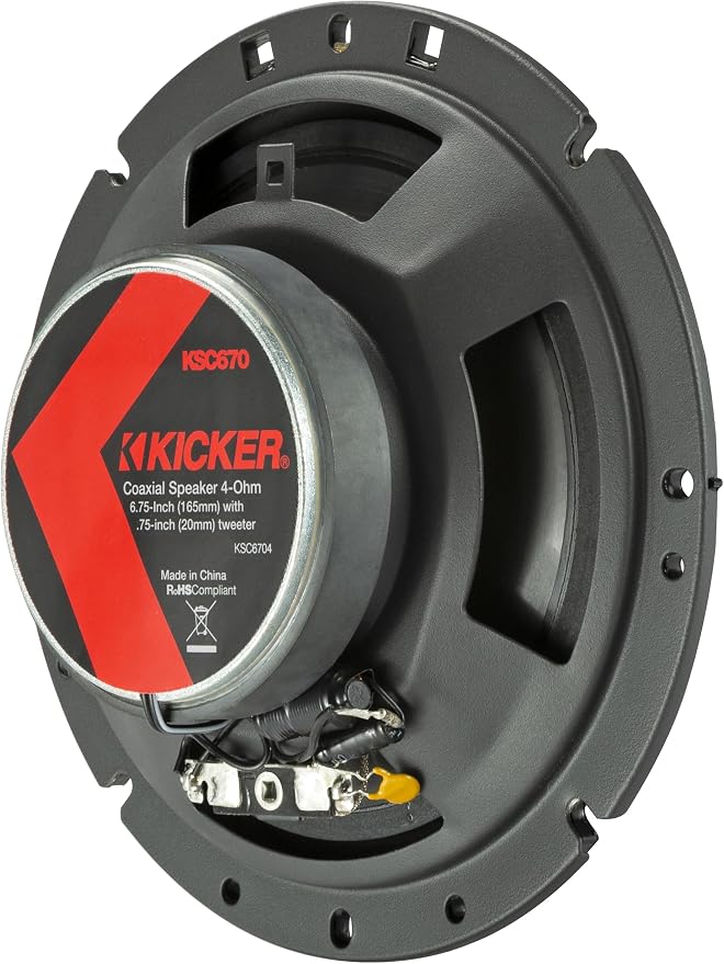 51KSC6704 KS-Series 6.75" Coaxial Speakers with.75" tweeters, 4-Ohm, Pair