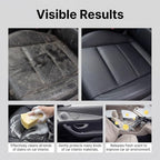 Car Interior Cleaner Foam Kit with Sponge & Towel, Multi Purpose Foam Cleaner for Leather, Fabric, Plastic & Upholstery, Deep Cleaning Car Dashboard Seats Carpet Headliner, Lemon Fresh Scent