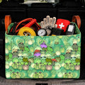 Frog Car Trunk Organizer,20L Collapsible Auto Storage Basket with Handles, Waterproof Reusable Shopping Grocery Bags for SUV, Truck,Frogs Cars Boot Organizer Gifts for Women Men Drivers