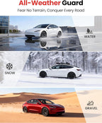 2026 Tesla Model 3 Highland Accessories - Mud Flaps [Protect Paint, No Drilling Required] All-Weather Splash Guard Body Kits for Model 3 Highland 2024-2026, Black (Set of 4)