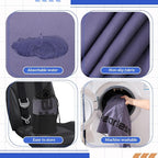 Car Seat Towel Covers with Storage Bag, 63 x 32 Inch Universal Non Slip Waterproof Sweat Protector for Car Truck, Gym Swimming Running, Machine Washable(2 Pack,Gray)