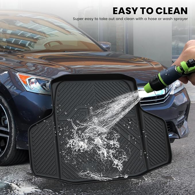 Trunk Mat for Honda Accord Seden 2026 2025 2024 2023 2022 2021 2020 2019 2018 (Gasoline & Hybrid), All Weather TPE Custom Fit Accord Trunk Liner Trunk Tray Cargo Liner Accessories, Black