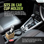 Car Phone Mount & Key Storage Expander - Universal Size Phone Holder for Car - Elegant Design with Easy Installation - Effortless Charging