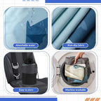 Car Seat Towel Covers with Storage Bag, 63 x 32 Inch Universal Non Slip Waterproof Sweat Protector for Car Truck, Gym Swimming Running, Machine Washable(2 Pack,Grizzly Guide)