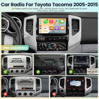 Car Radio for Toyota Tacoma 2005-2015 Stereo Replacement with Wireless Carplay Android Auto, 9'' Touchscreen Buit-in Bluetooth GPS Navigation WiFi Backup Camera Mic 2+32G