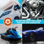 Car Carpet Cleaner & Car Upholstery Cleaner | Car seat cleaner for fabric interiors, floor mats, auto upholstery with Heavy duty brush, 16oz. Works as couch & sofa cleaner