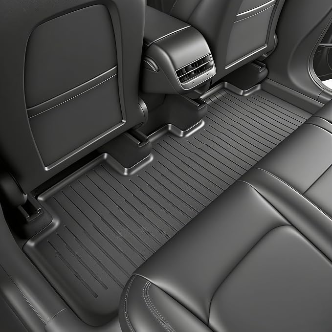 Floor Mats for 2024-2025 2026 Tesla Model 3 Highland | 6-Piece Set Extra-Thick TPE All-Weather Floor & Cargo Liners | Pet & Child-Friendly Custom Fit Interior Accessories