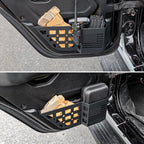 Z8 Metal Rear Door Storage Pockets Compatible with 2018-2025 Jeep Wrangler JL JLU JT Side Organizer Storage Box Replace Sagging Nets