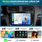 [6+128G] 8-Core Android 15 Car Stereo for Hyundai 2016-2018 with Wireless Carplay&Android Auto,9 Inch Car Radio with Mirror Link Bluetooth FM/RDS WiFi GPS SWC Dual USB+AHD Backup Camera