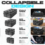 Trunk Organizer For SUV Car Trunk Organizer, Foldable Storage, Car Accessories for Women Men, Collapsible Bag, 600D Oxford, Non Slip Bottom, Straps, Soft Cover (85L)