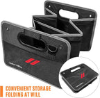 Car Trunk Organizer, Trunk Storage Box with Handle For Dodge Charger Challenger Durango, Collapsible 2 Compartment Automotive Storage Box, Waterproof Oxford Polyester Travel Accessories (B)