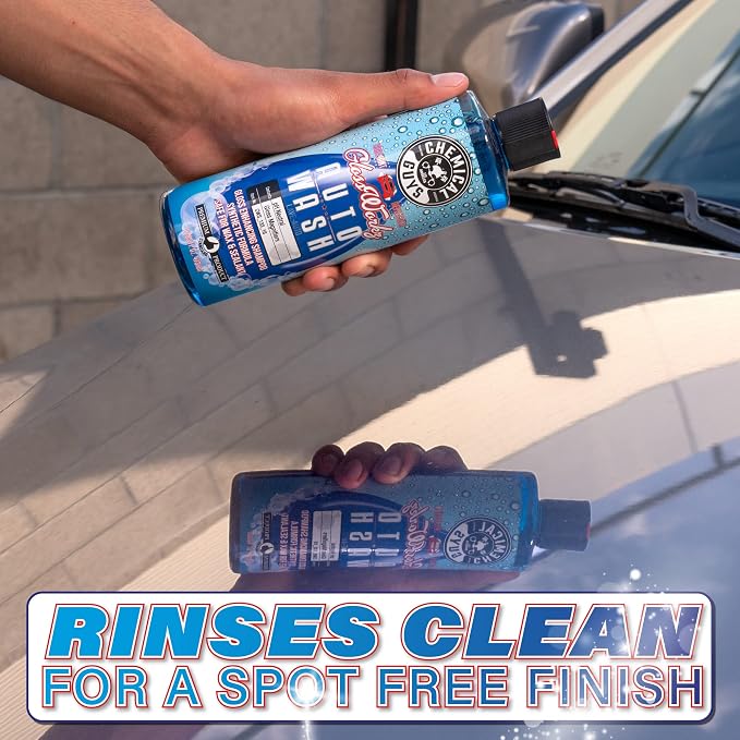 CWS_133_16 Glossworkz Gloss Booster Car Wash Soap (Works with Foam Cannons, Foam Guns or Bucket Washes) Safe for Cars, Trucks, Motorcycles, RVs & More, 16 fl oz, Watermelon Scent