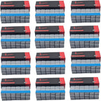 2160 Pcs, 0.50 oz 1/2 oz, Zinc Adhesive Stick On Wheel Weights, Blue Adhesive Easy Peel Tape (0.50 Oz, Zinc, 12 Boxes, 2160 Pcs) Wheel Weights Stick On Wheels