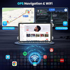 2G+64G for VW Passat Tiguan Golf Jetta T5 EOS Polo Skoda Android Car Stereo with Wireless Carplay Android Auto, 9“ Touch Screen Bluetooth Car Radio Support GPS Navigation WiFi FM SWC+Backup Camera