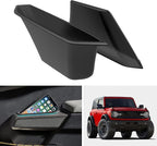 Handle Storage Box for Bronco 21-24, Side Door Storage Box Container Interior Glove Organizer Tray Armrest Insert for Ford Bronco 2 Door 2021-2024 Accessories (2 pcs)