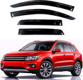 KPY Rain Guards Fit for 2009-2017 Volkswagen Tiguan, Out-Channel Window Visors Vent Wind Deflectors 4PC, Car Accessories for 09-17 VW Tiguan