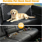 Waterproof Scratchproof Pet Bench Seat Covers for Cars, SUVs, Nonslip Durable Back Seat Cover for Dogs, Washable Backseat Protection