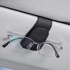 Car Seat Gap Filler, Seat Gap Organizer with Phone Holder, Car Seat Accessories, Car Organizer Fit Car SUV Truck, 2PCS Seat Gap Filler and 2 Pack Sunglass Holder Black