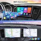 Car Radio Stereo for Chrysler 200C 2015 2016 2017 2018 2019 | QLED Touchscreen, Wireless CarPlay & Android Auto&Mirror Link, Built-in GPS, Wifi&Hotspot,Blutooth,FM Radio, Backup Camera