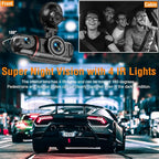 Dash Cam Front and Inside, FHD Dashcams for Cars with 64GB Card Dash Camera for Cars, 1080P Front Dash Cam+1080P Inside Dashcam for Car Dash Camera with IR Night Vision Loop Recording | 1080P Front, 1080P Inside, IR Night Vision, Loop Recording