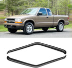 Window Visor for 1994-2004 Chevy S10/GMC Sonoma, 1995-2005 S10 Blazer/S15 Jimmy, Rain Guards Shields Vent Deflector Shade Wind Dark Smoke for 1996-2000 Isuzu Hombre, Tape-On, 2PCS