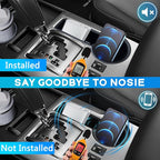 Cup Holder Inserts for 2014-2024 Toyota 4Runner Accessories Center Console Cup Holder Coaster Replaces Upgrade Non-Slip Protector Mat Pad Organizer for 4 Runner 2PCS (Center Console Left Front+Rear)