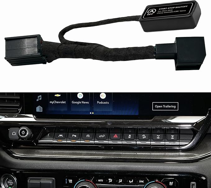 for 2023-2026 Chevy Silverado/GMC Sierra - Auto Start Stop Eliminator- Compatible 2023-2026 Chevy Silverado/GMC Sierra Accessories | Easy-Install Autostop Eliminator - with no wire cutting or programming needed