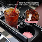ME.FAN Car Coasters for Cup Holders [4 Pack] - 2.75In Silicone Auto Mug Mats - Universal Non-Slip Recessed Car Interior AccessoriesPink