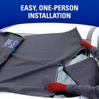 17540PB Arctic Defense Car Windshield Cover for Ice and Snow, Car Snow Cover with Side Mirror Covers, (61" W x 42" H)