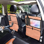 Seat Back Organizer Light Salmon Vehicle Seat Back Organizer Kick Mat, 2 Pack Back Seat Protector for Kids Feet