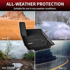 Floor Mats for Chevrolet Chevy Equinox/GMC Terrain Car Mats 2018-2024 (Not Fit Equinox Ev), All Weather TPE Custom Fit Automotive Floor Mats for Cars, 1st and 2nd Row Car Floor Mats Full Set