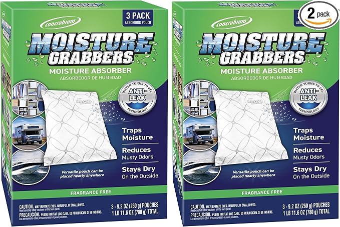 Concrobium Moisture Grabbers Humidity Absorbing Pouch, 27.6 oz (Pack of 2)