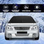 Car Windshield Snow Cover, Upgraded 600D Oxford Fabric Windshield Frost Cover, 75×47 Inch Wind and Snow Protection Kit, Four Seasons Car Windshield Sunshade and Snow Cover, Universal Truck, SUV, Car