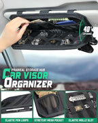 Tactical Car Sun Visor Organizer, Fit Cars Trucks SUV Jeeps Patrols | Tactical Car Sun Visor Organizer, Fit Cars Trucks Suv Jeeps Patrols