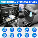 Console Organizer Tray Fits for 2014-2024 Toyota 4Runner Center Console Hanging Dashboard Screen Drawer Armrest Storage Box Compatible with 4Runner Interior Accessories (Drawer+Hanging)